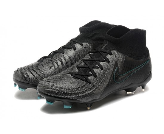 Nike Phantom Luna Elite FG High Top All Black Soccer Cleats For Men