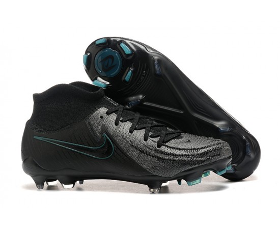 Nike Phantom Luna Elite FG High Top All Black Soccer Cleats For Men