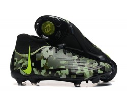 Nike Phantom Luna Elite FG High Top Black Green Soccer Cleats For Men 