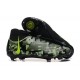 Nike Phantom Luna Elite FG High Top Black Green Soccer Cleats For Men