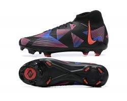 Nike Phantom Luna Elite FG High Top Black Pink Soccer Cleats For Men 