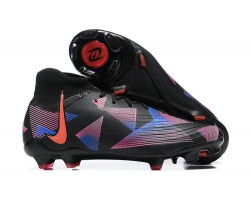 Nike Phantom Luna Elite FG High Top Black Pink Soccer Cleats For Men 