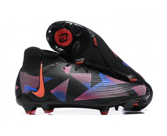 Nike Phantom Luna Elite FG High Top Black Pink Soccer Cleats For Men