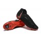 Nike Phantom Luna Elite FG High Top Black Red Soccer Cleats For Men