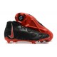 Nike Phantom Luna Elite FG High Top Black Red Soccer Cleats For Men