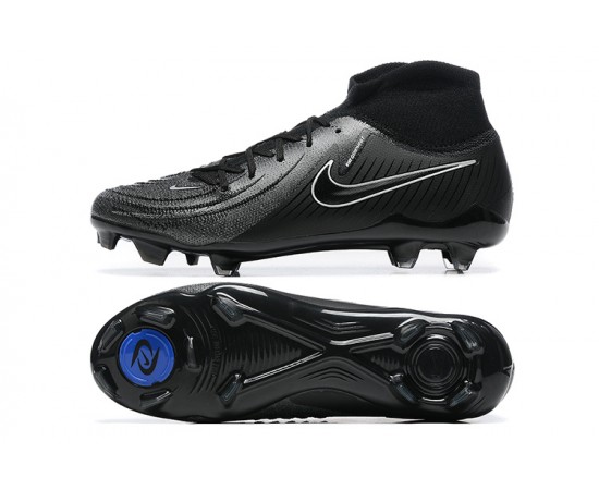 Nike Phantom Luna Elite FG High Top Black White Soccer Cleats For Men