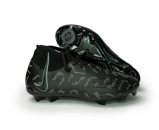 Nike Phantom Luna Elite FG High Top Black White Soccer Cleats For Men And Women