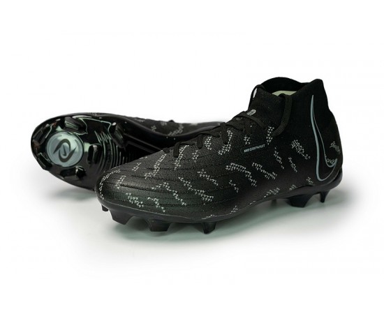 Nike Phantom Luna Elite FG High Top Black White Soccer Cleats For Men And Women