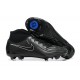 Nike Phantom Luna Elite FG High Top Black White Soccer Cleats For Men