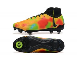 Nike Phantom Luna Elite FG High Top Black Yellow Soccer Cleats For Men 