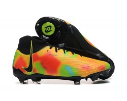 Nike Phantom Luna Elite FG High Top Black Yellow Soccer Cleats For Men 