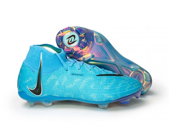 Nike Phantom Luna Elite FG High Top Blue Black Soccer Cleats For Men And Women