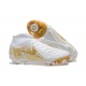 Nike Phantom Luna Elite FG High Top Gold White Soccer Cleats For Men