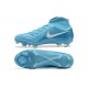 Nike Phantom Luna Elite FG High Top Ltblue White Soccer Cleats For Men