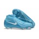 Nike Phantom Luna Elite FG High Top Ltblue White Soccer Cleats For Men