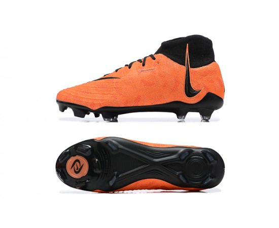 Nike Phantom Luna Elite FG High Top Orange Black Soccer Cleats For Men