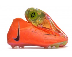 Nike Phantom Luna Elite FG High Top Orange Black Soccer Cleats For Men And Women 