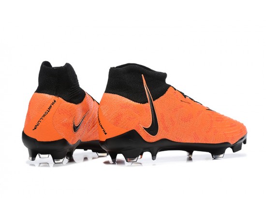 Nike Phantom Luna Elite FG High Top Orange Black Soccer Cleats For Men