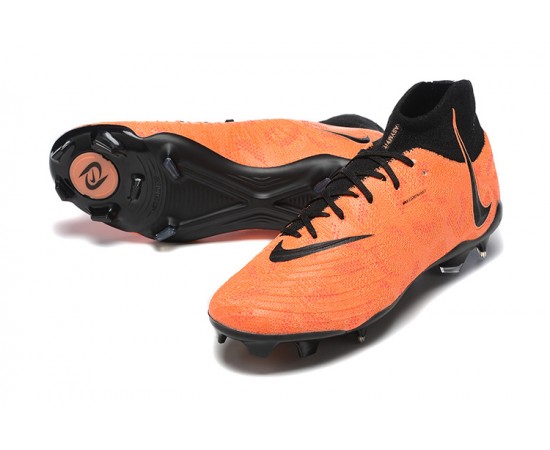 Nike Phantom Luna Elite FG High Top Orange Black Soccer Cleats For Men