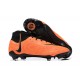 Nike Phantom Luna Elite FG High Top Orange Black Soccer Cleats For Men