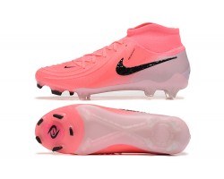 Nike Phantom Luna Elite FG High Top Peach Black Soccer Cleats For Men 