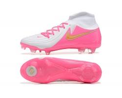 Nike Phantom Luna Elite FG High Top Peach White Gold Soccer Cleats For Men 