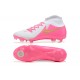 Nike Phantom Luna Elite FG High Top Peach White Gold Soccer Cleats For Men