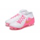 Nike Phantom Luna Elite FG High Top Peach White Gold Soccer Cleats For Men