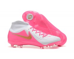 Nike Phantom Luna Elite FG High Top Peach White Gold Soccer Cleats For Men 