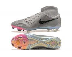 Nike Phantom Luna Elite FG High Top Pink Grey Black Soccer Cleats For Men 