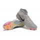 Nike Phantom Luna Elite FG High Top Pink Grey Black Soccer Cleats For Men