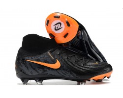 Nike Phantom Luna Elite FG High Top Soccer Cleats Black Orange For Men 