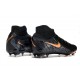 Nike Phantom Luna Elite FG High Top Soccer Cleats Black Orange For Men