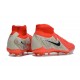 Nike Phantom Luna Elite FG High Top Soccer Cleats Red Black Grey For Men