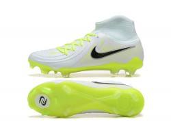 Nike Phantom Luna Elite FG High Top White Black Yellow Green Soccer Cleats For Men 