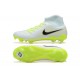 Nike Phantom Luna Elite FG High Top White Black Yellow Green Soccer Cleats For Men