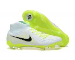 Nike Phantom Luna Elite FG High Top White Black Yellow Green Soccer Cleats For Men 