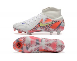 Nike Phantom Luna Elite FG High Top White Orange Soccer Cleats For Men 