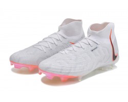 Nike Phantom Luna Elite FG High Top White Orange Soccer Cleats For Men And Women 