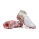 Nike Phantom Luna Elite FG High Top White Orange Soccer Cleats For Men