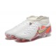 Nike Phantom Luna Elite FG High Top White Orange Soccer Cleats For Men