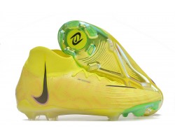 Nike Phantom Luna Elite FG High Top Yellow Black Soccer Cleats For Men And Women 