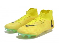 Nike Phantom Luna Elite FG High Top Yellow Black Soccer Cleats For Men And Women 