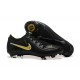 Nike Phantom Luna Elite FG Low Black Gold Soccer Cleats For Men