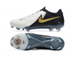 Nike Phantom Luna Elite FG Low Black Gold White Soccer Cleats For Men 