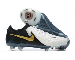 Nike Phantom Luna Elite FG Low Black Gold White Soccer Cleats For Men 