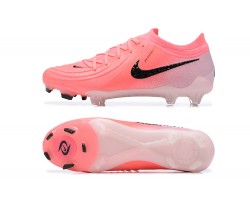 Nike Phantom Luna Elite FG Low Black Pink Soccer Cleats For Men 