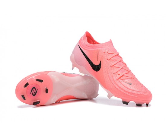 Nike Phantom Luna Elite FG Low Black Pink Soccer Cleats For Men