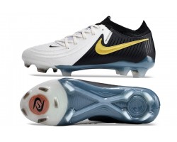 Nike Phantom Luna Elite FG Low Black White Gold Soccer Cleats For Men And Women 