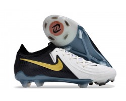 Nike Phantom Luna Elite FG Low Black White Gold Soccer Cleats For Men And Women 